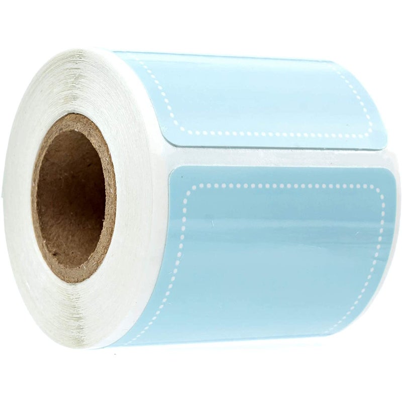 SBlabels Sky Blue Write On Pantry Labels / 100 Reusable Storage Labels / 2" x 3" Organization Labels/Water Resistant Food and Spice Jar Labels/Made in The USA - Image 1